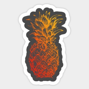 Pineapple Summer Flare Sticker